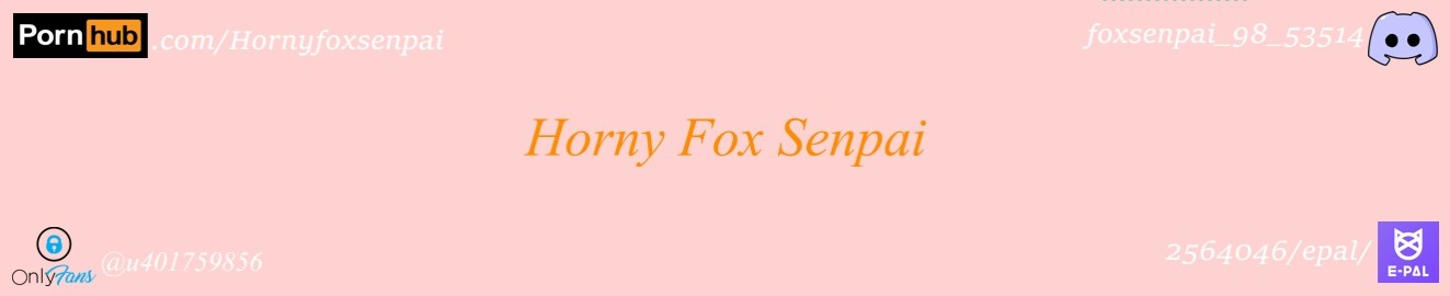Horny Fox Senpai