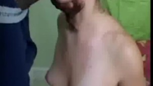 Hairy single gets huge black cock in her pussy and oral