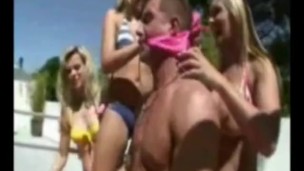 Poolside bacholette mayhem