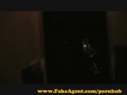 FakeAgent. All natural beauty troubled after getting creampied.