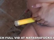 Natasha's anal toy play