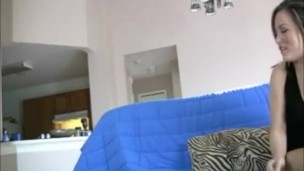 Stepmom shows her cute stepdaughter how to gag on a fat shlong