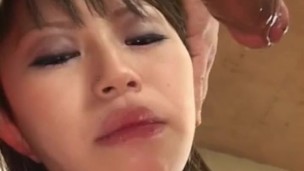 Yuu Kawano sucks a big cock and swallows cum