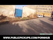 Stunning young blond is picked up & paid to fuck in a parking lot - Screenshot 8 of 16 - Outdoors