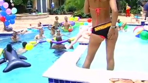 wild orgy pool party