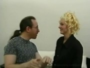 Beautiful blonde Alexandria Clear in a steamy threesome hardcore 1/16