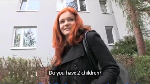 PublicAgent Married redhead Does Anal in the Cellar