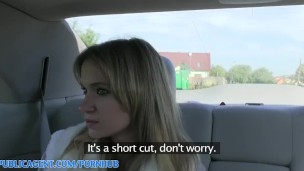 PublicAgent HD Outdoor Sex with sexy babe with tight pink pussy