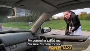 FakeTaxi Young student fucks for cash on her journey