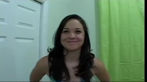 Hairy babe takes huge cock sex sucking and fucking
