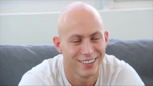 GayCastings hairless erotic dancer gets smooth firm ass loaded up on castin