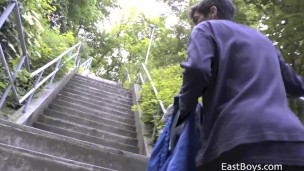 Handjob in Public Park
