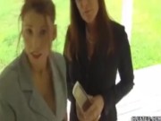 Horny Ladies Tag Team A Cock