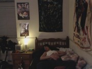 Jacking off on the bed 2/16