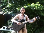 naked and struming, lol