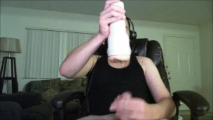 Thick Long Cock Cums Twice With Fleshlight
