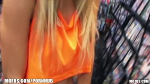 Mofos - Blonde amateur spreads her ass wide for a thick cock