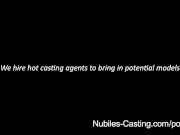Nubiles Casting - Cute blonde gets her first shot at porn 1/16