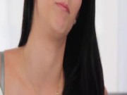 Casting Couch-X Teen softball pitcher ready to catch cock 4/16