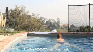 GayRoom Hot guys wet from pool and from fucking hard