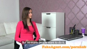 FakeAgent Super skinny amateur Fucked hard in Casting