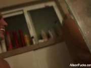 Alison Tyler fingers herself hard