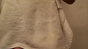 after shower quick cum