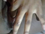 Ebony teen streches her pussy with toy pt1 10/16