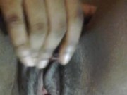 Ebony teen streches her pussy with toy pt1 14/16