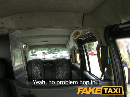 FakeTaxi Horny takes on old cock