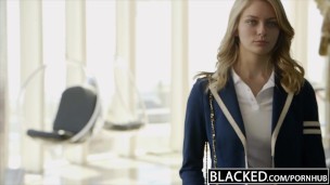 BLACKED Blonde Girlfriend Alli Rae Loves Black Cock