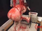 Calico turned into anal pig for rough painal, ATM, & caning in bondage (p2) 4/16