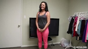 Naughty teen naked handjob