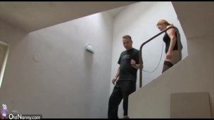 Old granny likes BDSM and girl likes masturbating