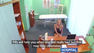 FakeHospital Claustrophobic sexy russian blonde seem to love gorgeous nurse