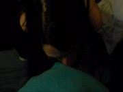 Sexy girl giving awesome blowjob and gets facefucked until she gags 6/16