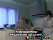 Girlfriends Hot blonde eats brunettes pussy for breakfast - Screenshot 3 of 16 - Brunette