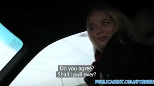 PublicAgent Blonde teen hitch hiker picked up and fucked
