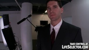 Lucky guy fucks his photo model idol.