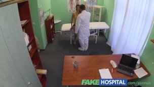 FakeHospital Doctors cock relieves stunning brunettes itchy pussy
