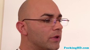 Gorgeous babes loving teachers cock in ass