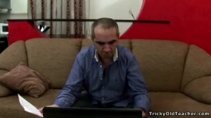 Tricky Old Teacher - Young school chick gets fucked