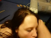 Sucks Dick Her Boyfriend And Takes Cum On Face 15/16