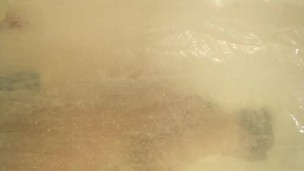 amateur babe- perky tits & big ass getting soapy in steamy shower tease.