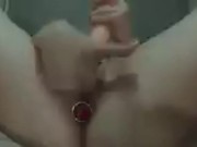 Girl Solo masterbation with anal jewel 15/16