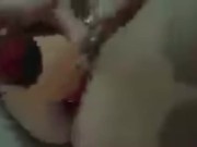 Girl Solo masterbation with anal jewel 5/16