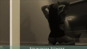 BEST Striptease dancing ever - Hot muscle girl lapdance at window