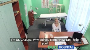 FakeHospital Blonde with big tits wants to be a nurse