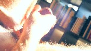 Jerking off my cock in the light (bonus replay)