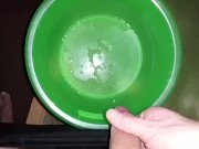 Huge Massive Cumshot during Pissing+Cumshot Slo-Mo